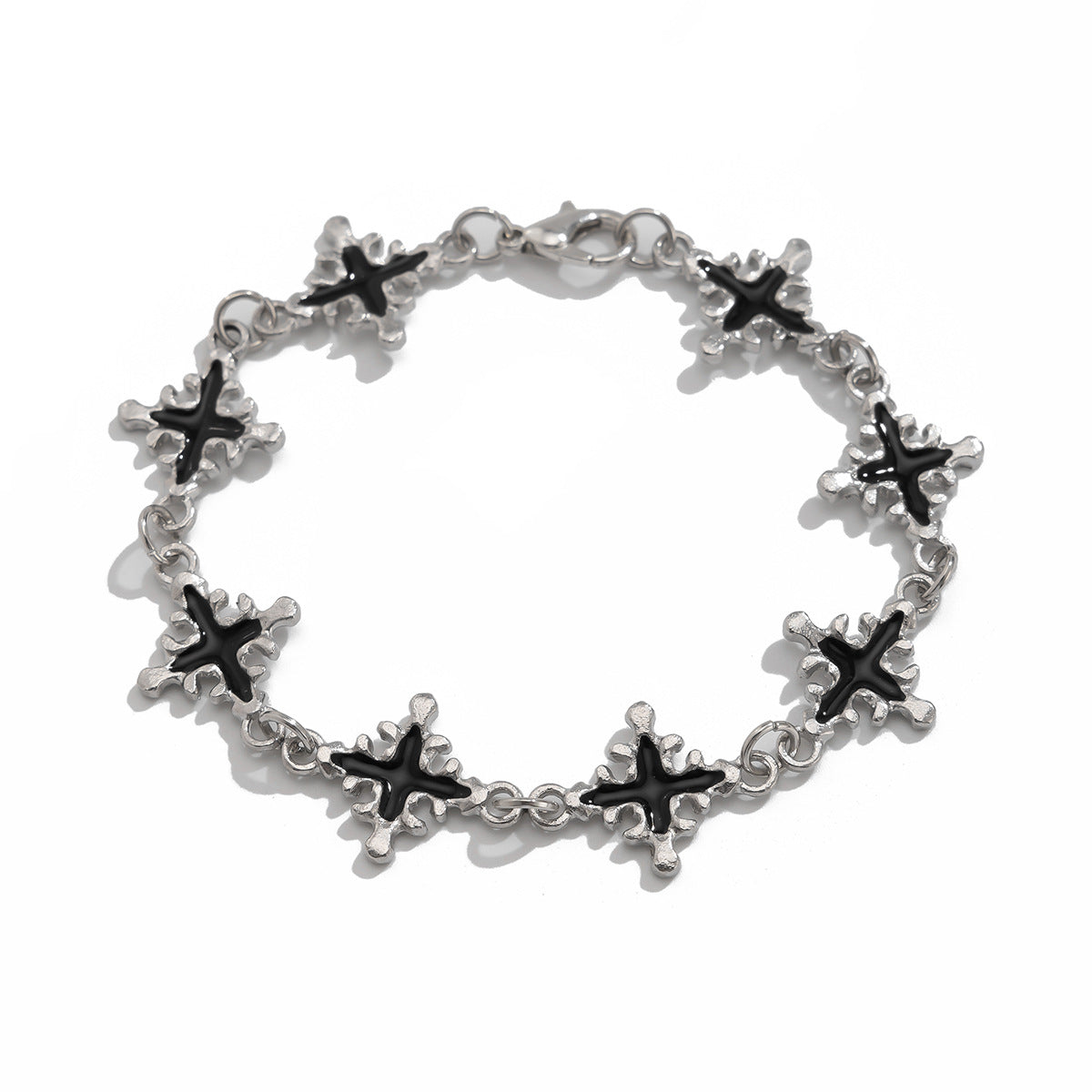 Wholesale Oil dripping cross men's bracelet